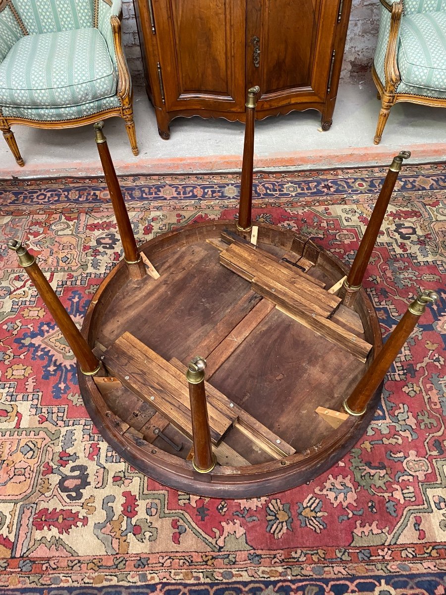 Mahogany Dining Table Louis XVI XVIII Eme Century-photo-3