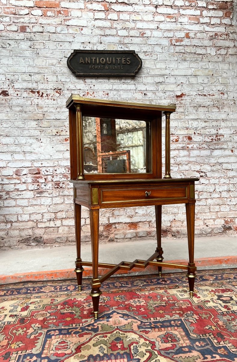 Topino Charles Bonheurs-du-jour With Ice Background In Mahogany From The Louis XVI Period Stamped