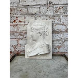 Bas Relief Sculpté En Marbre De Carrare Signé Et Daté Journès 