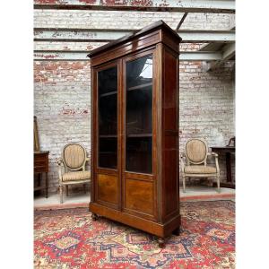 Library Forming Showcase In Mahogany Style Louis XVI XIX Eme Century