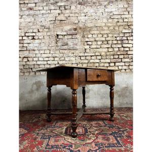 Writing Table In Natural Wood Louis XIII XVII Eme Century