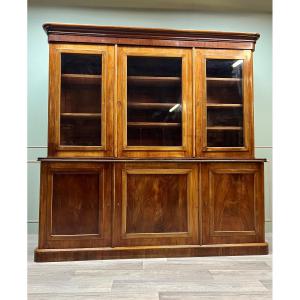 Mahogany Bookcase Six Doors XIX Eme Century