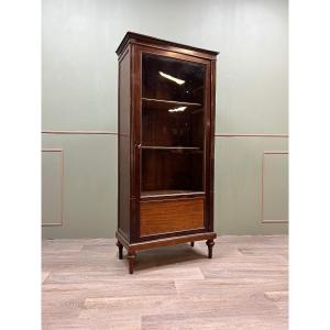 Louis XVI Style Mahogany Showcase XIX Eme Century 