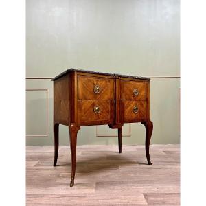 Sauté Dresser In Marquetry From Transition Period Stamped XVIII Eme Century 