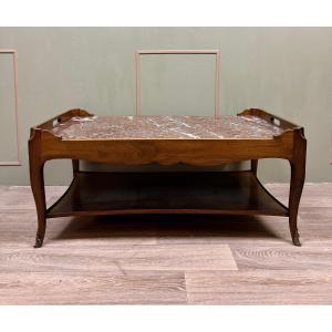 Walnut Coffee Table Stamped Mailfert 