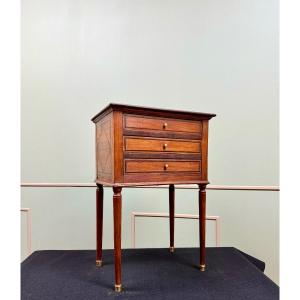 Bedside Table, Living Room Table In Cherry Wood, Directoire Period, 18th Century 