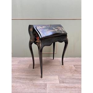 Louis XV Style Chinese Lacquer Lady's Desk