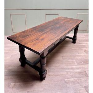 Large Louis XIII Style Oak Monastery Table