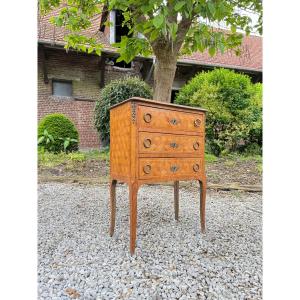 Small Chest Of Drawers Between Two Transition Style Cube Marquetry 