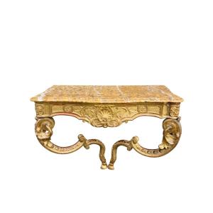 18th Century Regency Period Giltwood Console Table 