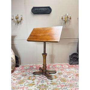 19th Century Mahogany Drawing Table With Transformations 