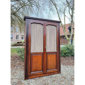 Bibliothèque de boiserie ou de parquet en acajou d’époque Louis XVI XVIII eme siècle 