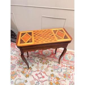 Louis XV Period Walnut And Native Wood Games Table, 18th Century