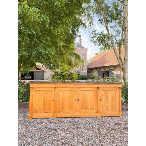 Buffet Enfilade In Cherry Wood, Restoration Period, 19th Century