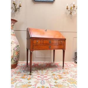 Bureau de pente de milieu en acajou de style Louis XVI XIX eme siècle 