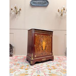 Meuble à hauteur d’appui en marqueterie de style Napoléon III