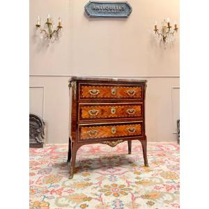SCHEY Fidelys Commode en marqueterie d’époque transition XVIII eme siècle 