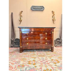 19th-century Empire-style Mahogany Chest Of Drawers