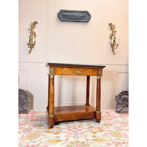 Console en acajou d’époque empire XIX eme siècle