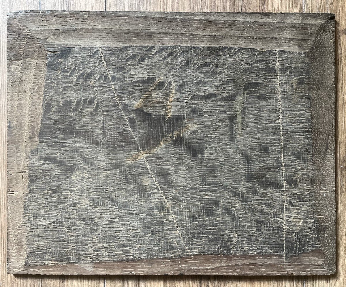 Ecole Française Du XVIIIème - Paysage - Huile Sur Panneau-photo-1
