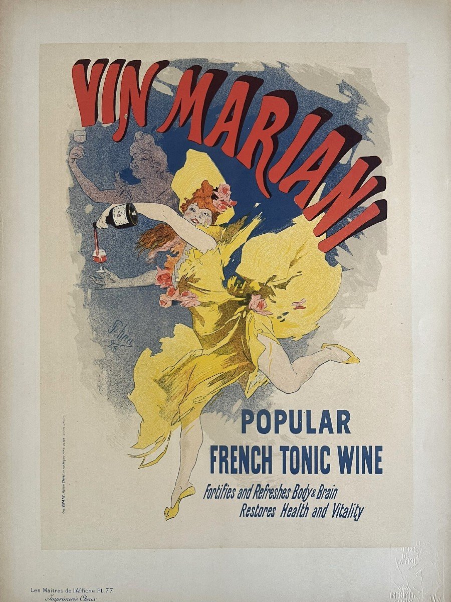 The Masters Of The Poster - Original Plate No. 77 - Jules Chéret - Vin Mariani-photo-2