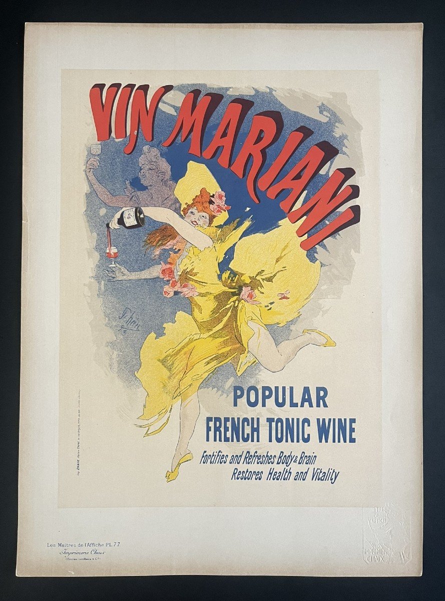 The Masters Of The Poster - Original Plate No. 77 - Jules Chéret - Vin Mariani