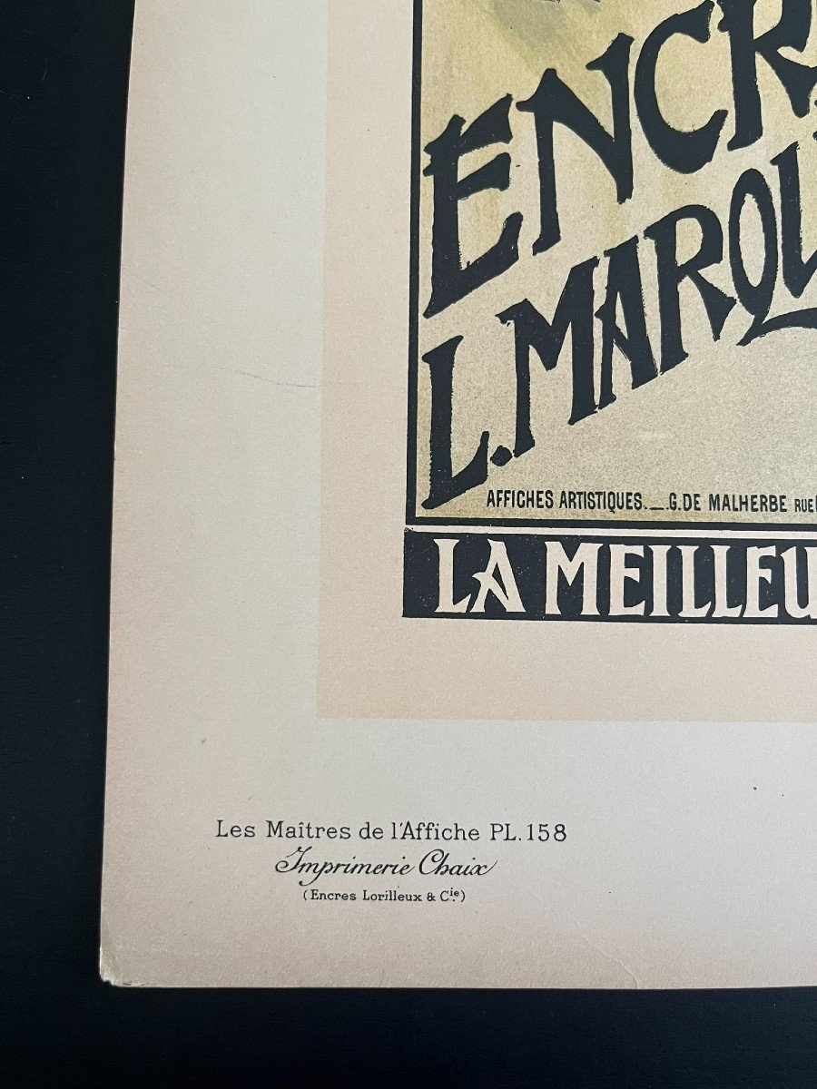 Eugène Grasset - Marquet Ink - The Masters Of The Poster - Original Plate No. 158-photo-3