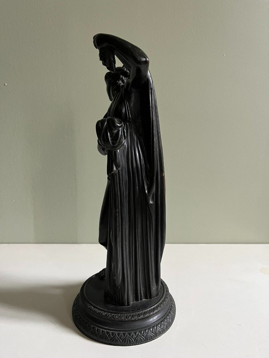 Vénus Callipyge - Bronze d'Après l'Antique - Souvenir Du Grand Tour - Patine Noire  - C. 1830-photo-1