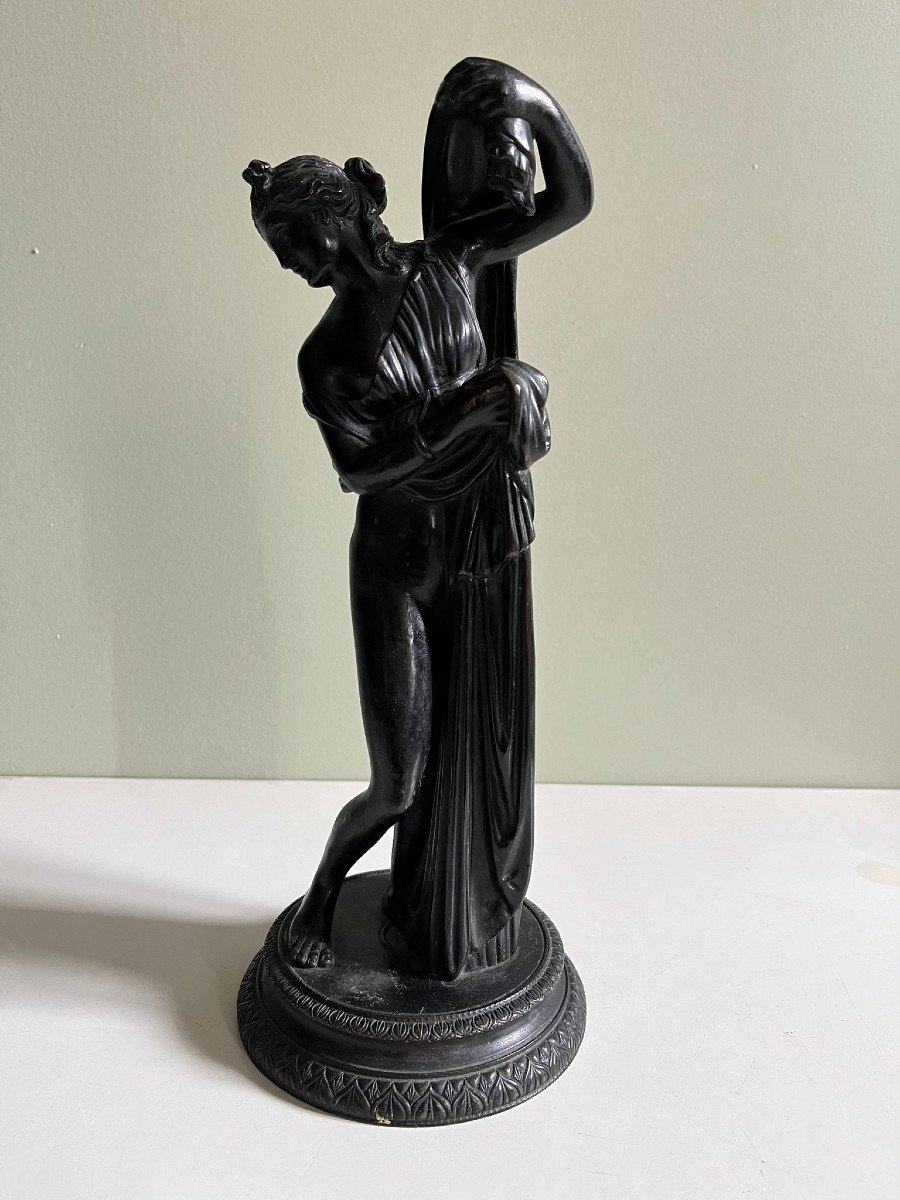 Vénus Callipyge - Bronze d'Après l'Antique - Souvenir Du Grand Tour - Patine Noire  - C. 1830-photo-2