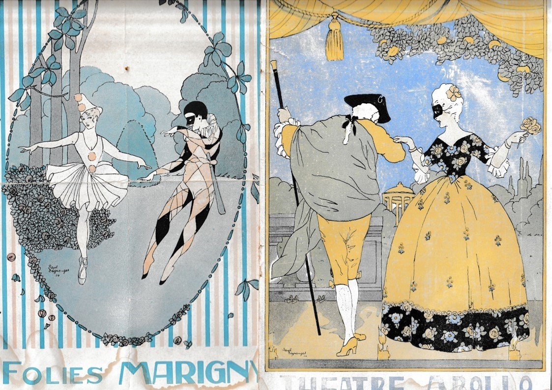 Aquarelle Originale - Projet d'Illustration - Art Nouveau - Paul Durand Dégranges - 1913-photo-2