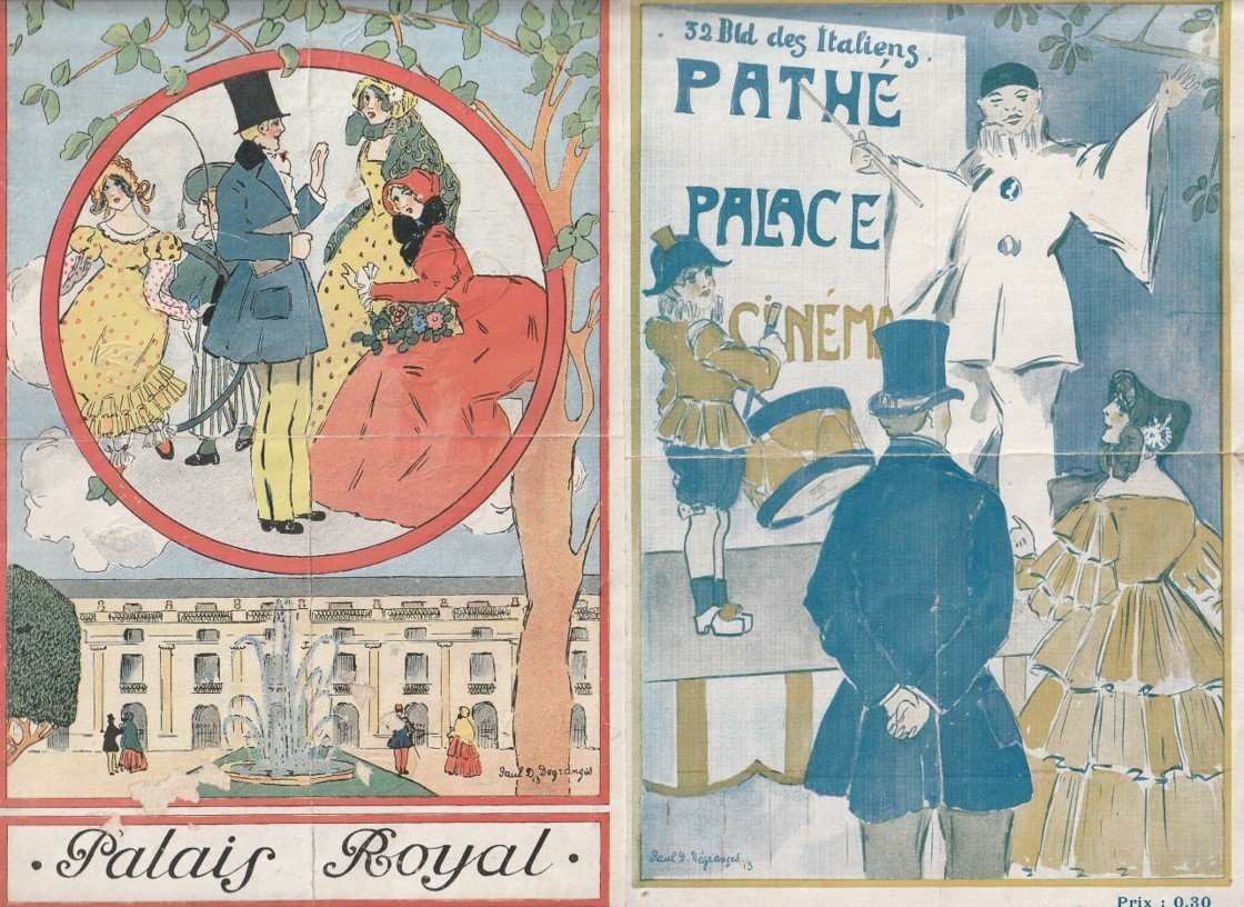 Aquarelle Originale - Projet d'Illustration - Art Nouveau - Paul Durand Dégranges - 1913-photo-3