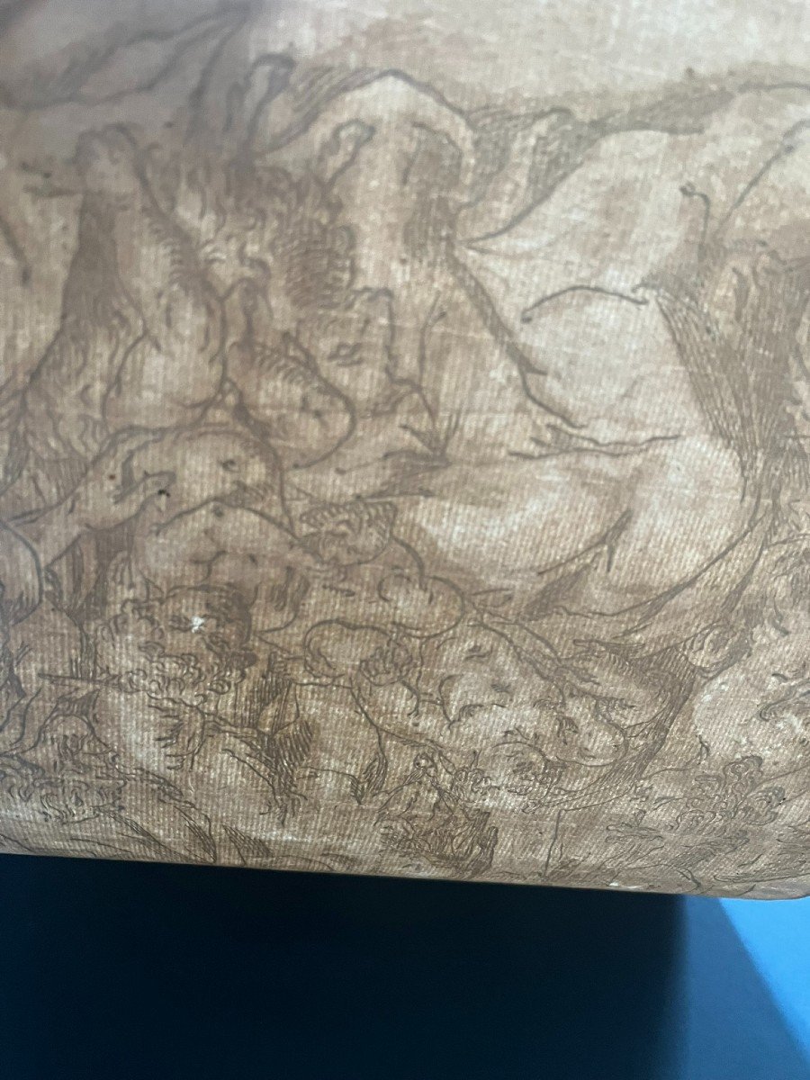 Ludolph Büsinck - Bois Gravé Clair-obscur XVIIème - La Sainte Famille - 1623-photo-3