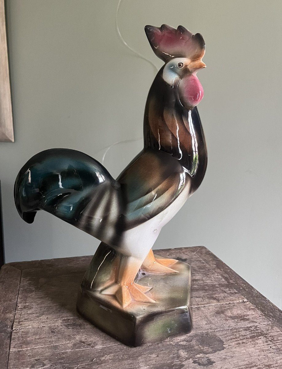 Goldscheider - Coq En Céramique - Art Déco - Circa 1930-photo-2