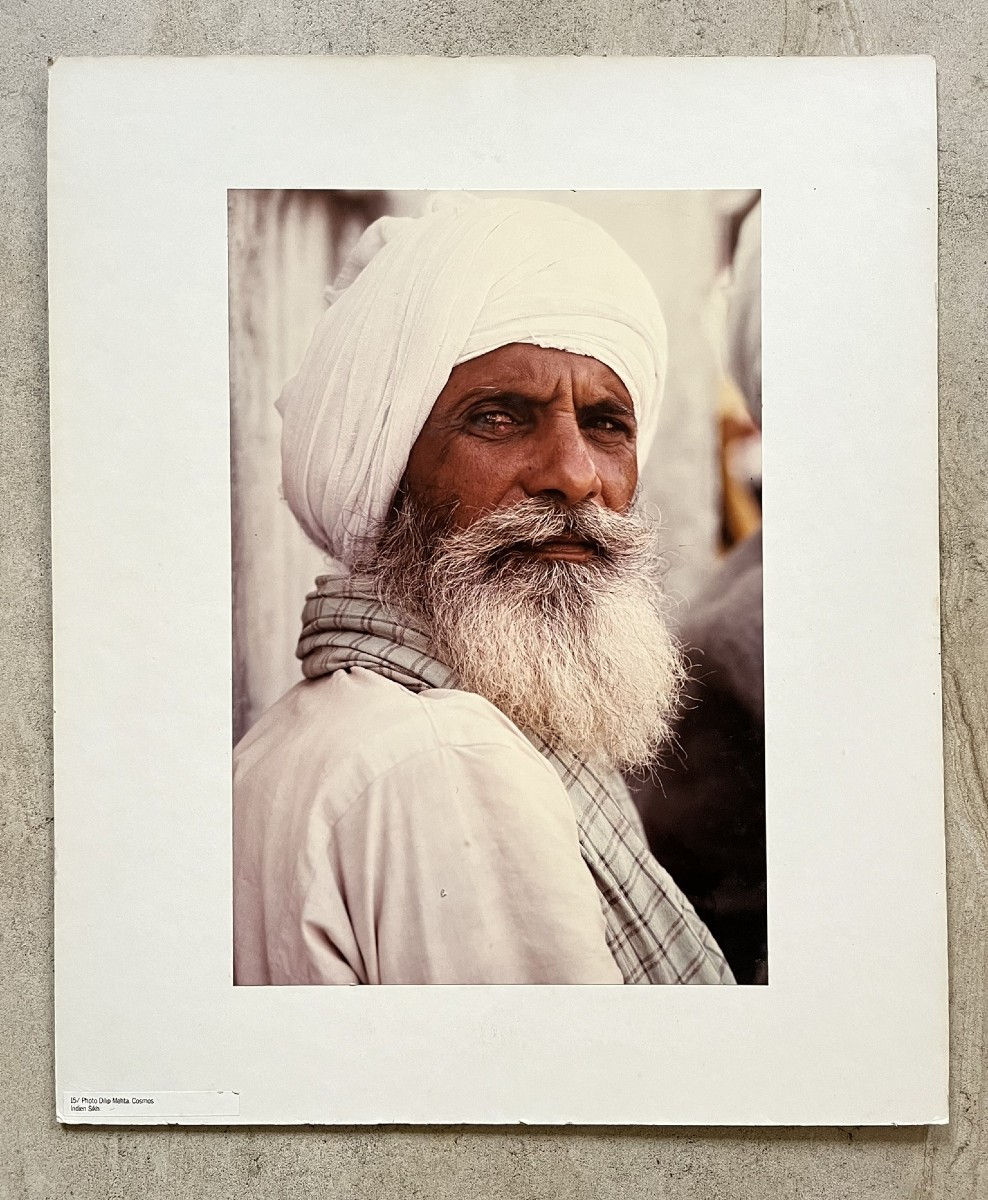 Grande Photographie Originale -  Dilip Mehta - Indien Sikh 