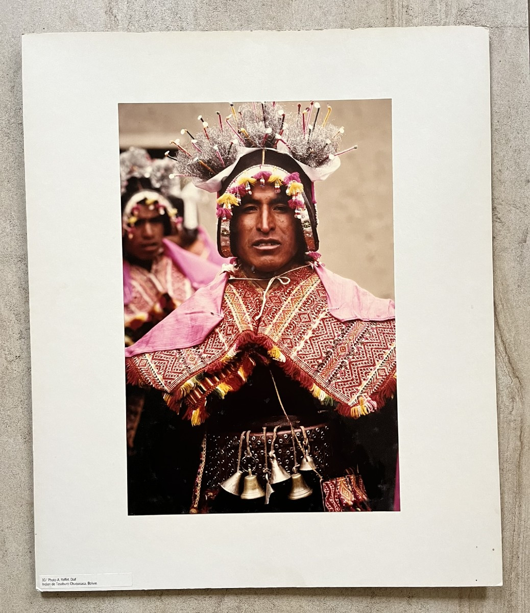 Grande Photographie Originale - Annie Reffet - Indien de Tasaburo Chuquisaca - Bolivie