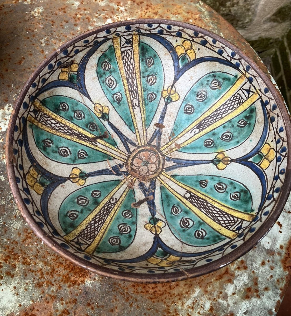 Lot de 3 anciennes Mokhfia XIXème - Terre Cuite - Fès-photo-3