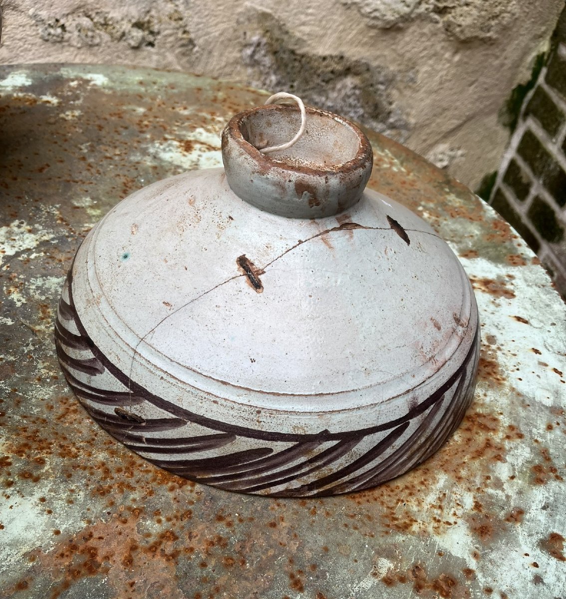 Lot de 3 anciennes Mokhfia XIXème - Terre Cuite - Fès-photo-1