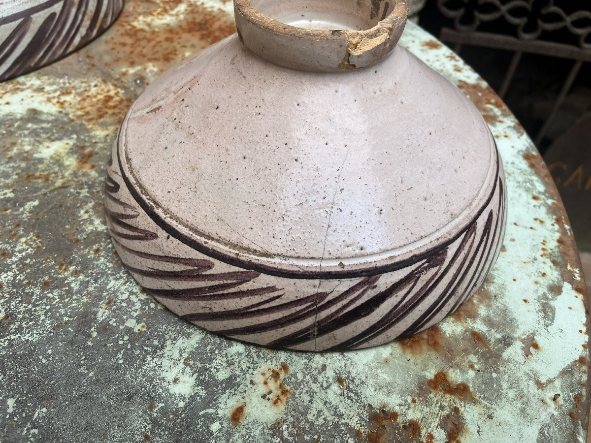 Lot de 3 anciennes Mokhfia XIXème - Terre Cuite - Fès-photo-4