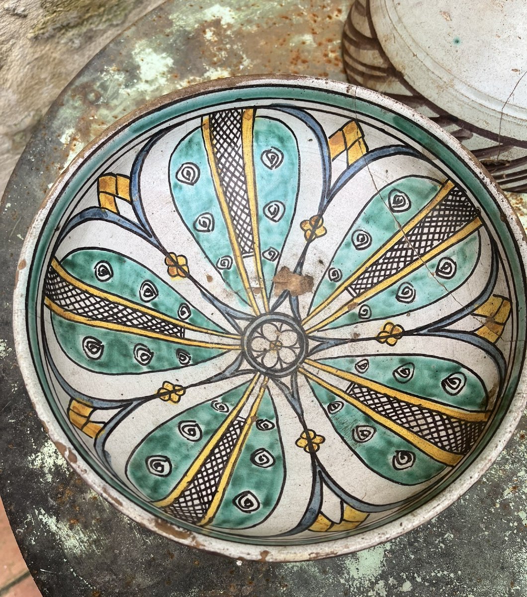 Lot de 3 anciennes Mokhfia XIXème - Terre Cuite - Fès-photo-5