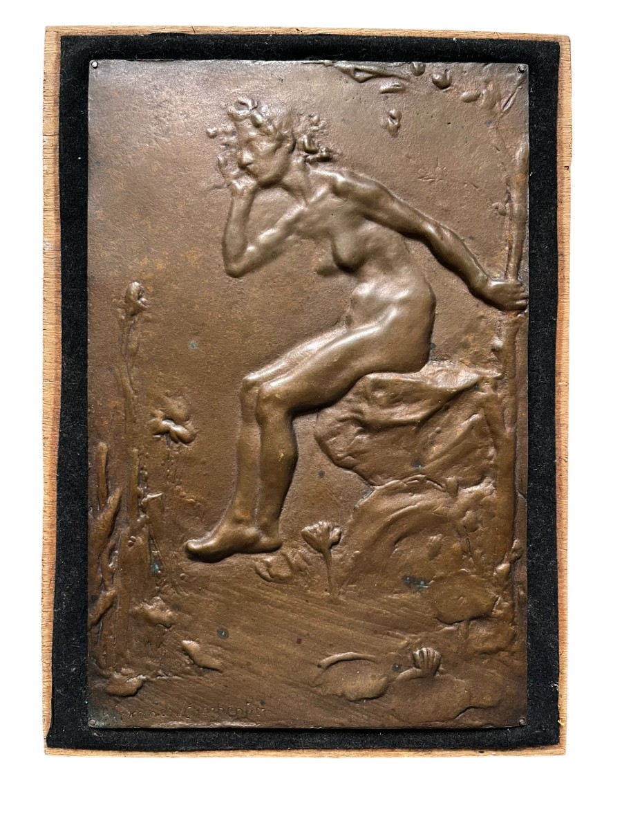 Art Nouveau Bronze Plaque – Alexandre Charpentier