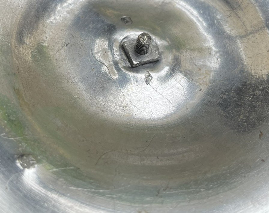 Drageoir en argent massif et verre soufflé d'époque Restauration - Poinçon Vieillard-photo-7