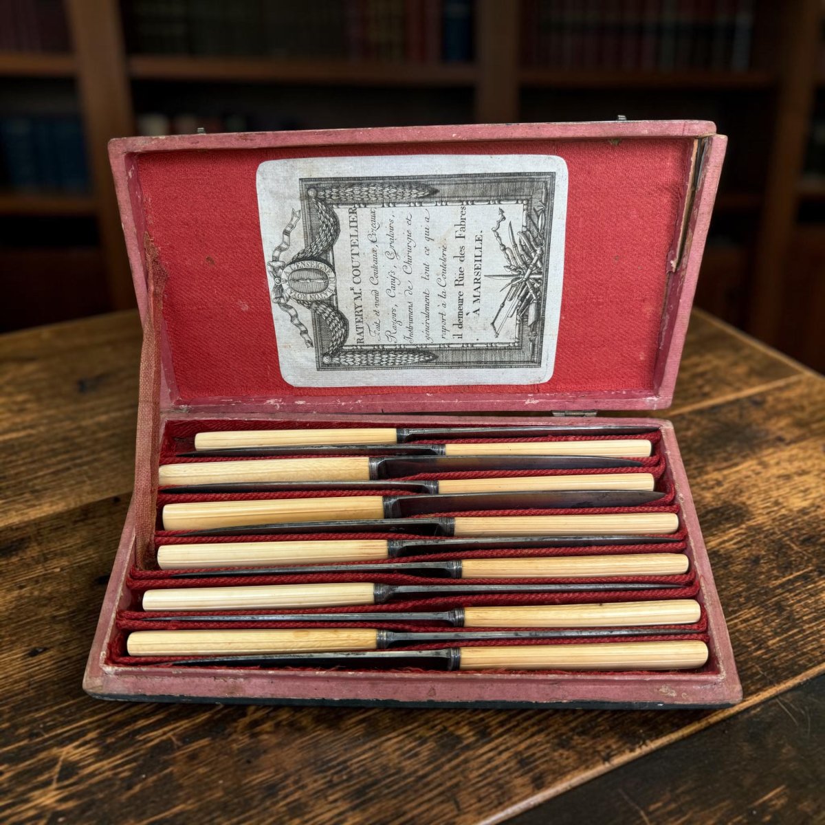 18th-century Cutlery Set - Bernard Raterey - Marseille - 12 Table Knives 