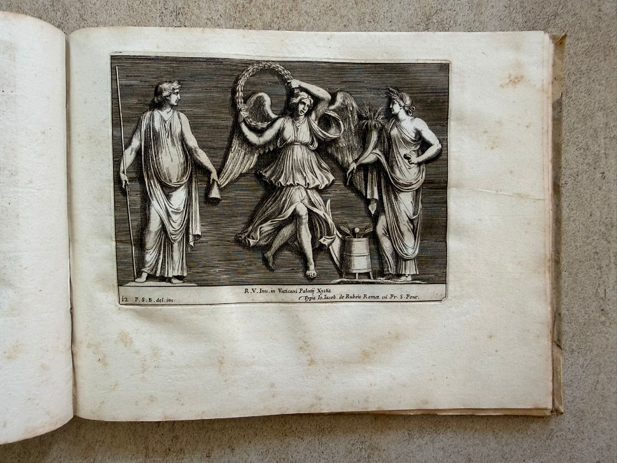 Ouvrage original du XVIIe siècle : Recueil gravé des stucs de Raphaël par Pietro Santi Bartoli-photo-2