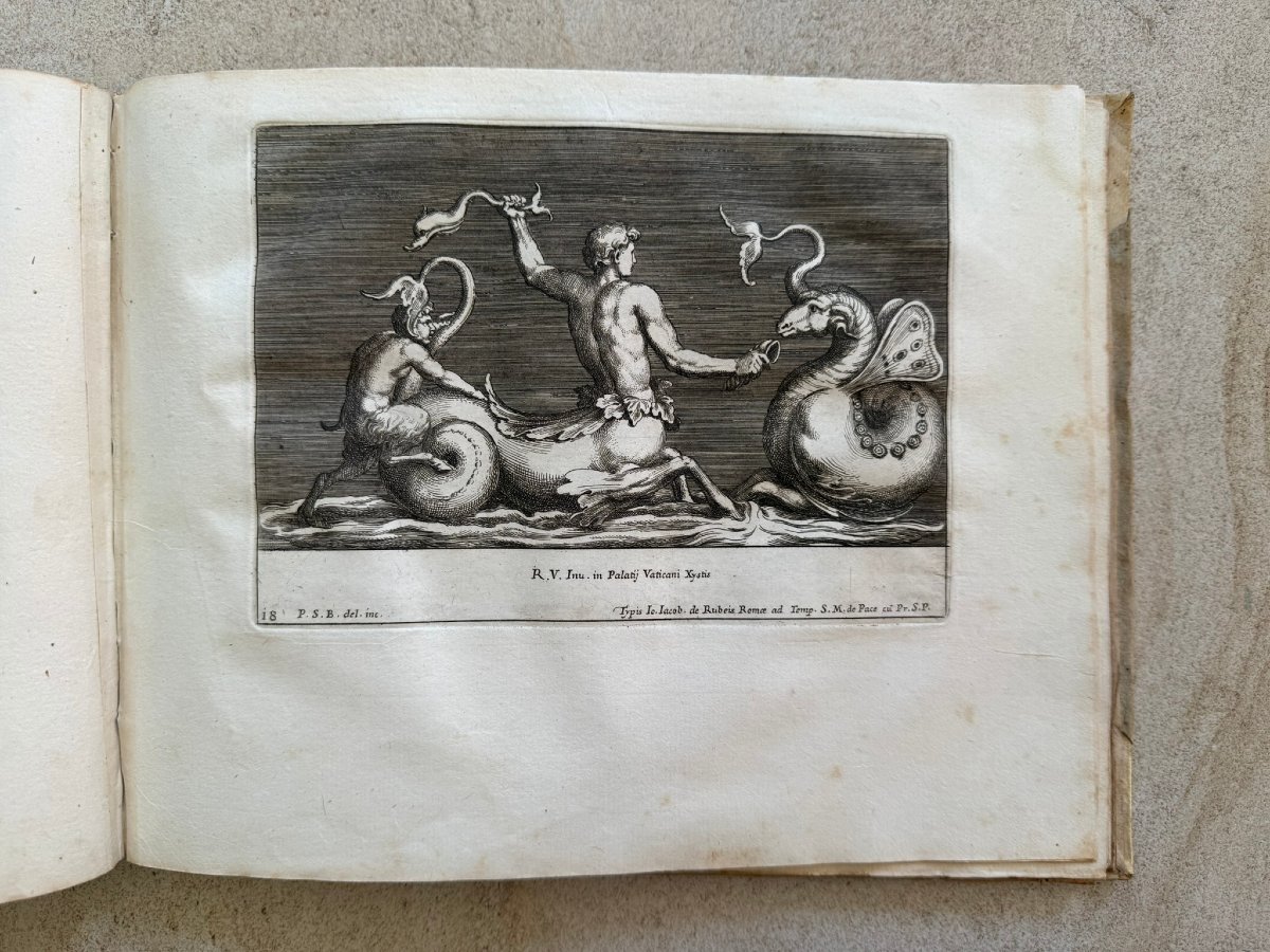 Ouvrage original du XVIIe siècle : Recueil gravé des stucs de Raphaël par Pietro Santi Bartoli-photo-4