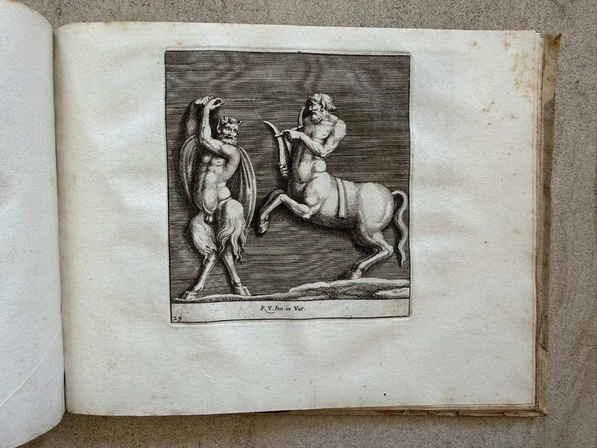Ouvrage original du XVIIe siècle : Recueil gravé des stucs de Raphaël par Pietro Santi Bartoli-photo-1