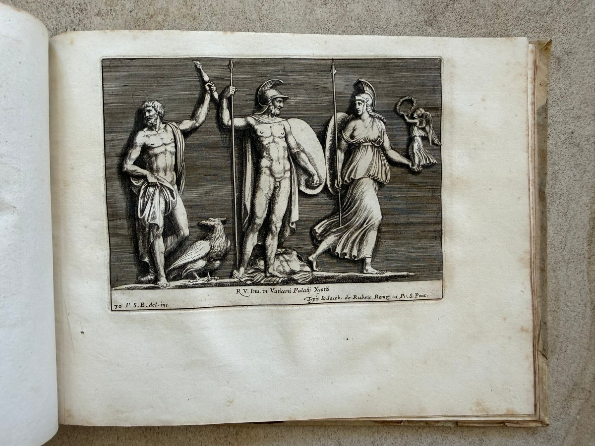Ouvrage original du XVIIe siècle : Recueil gravé des stucs de Raphaël par Pietro Santi Bartoli-photo-2