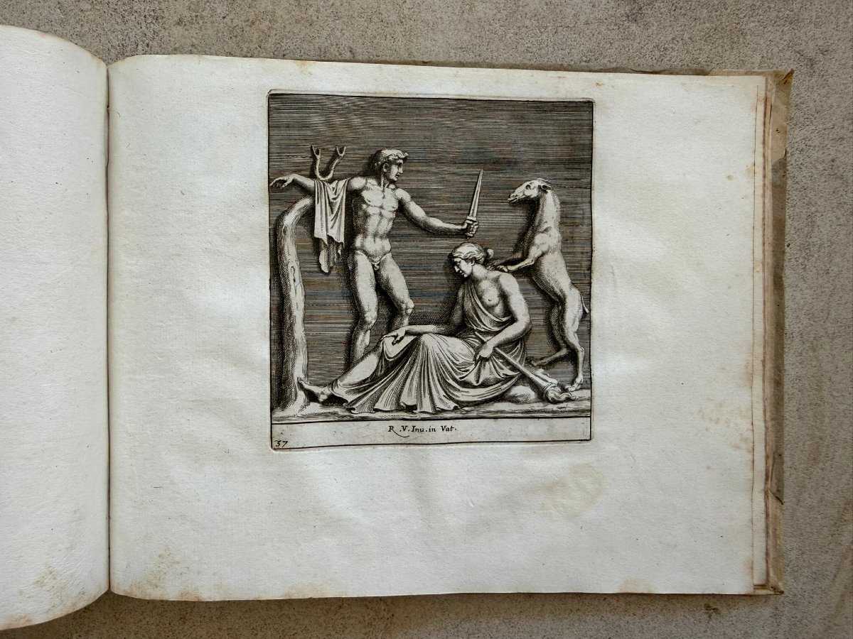 Ouvrage original du XVIIe siècle : Recueil gravé des stucs de Raphaël par Pietro Santi Bartoli-photo-3