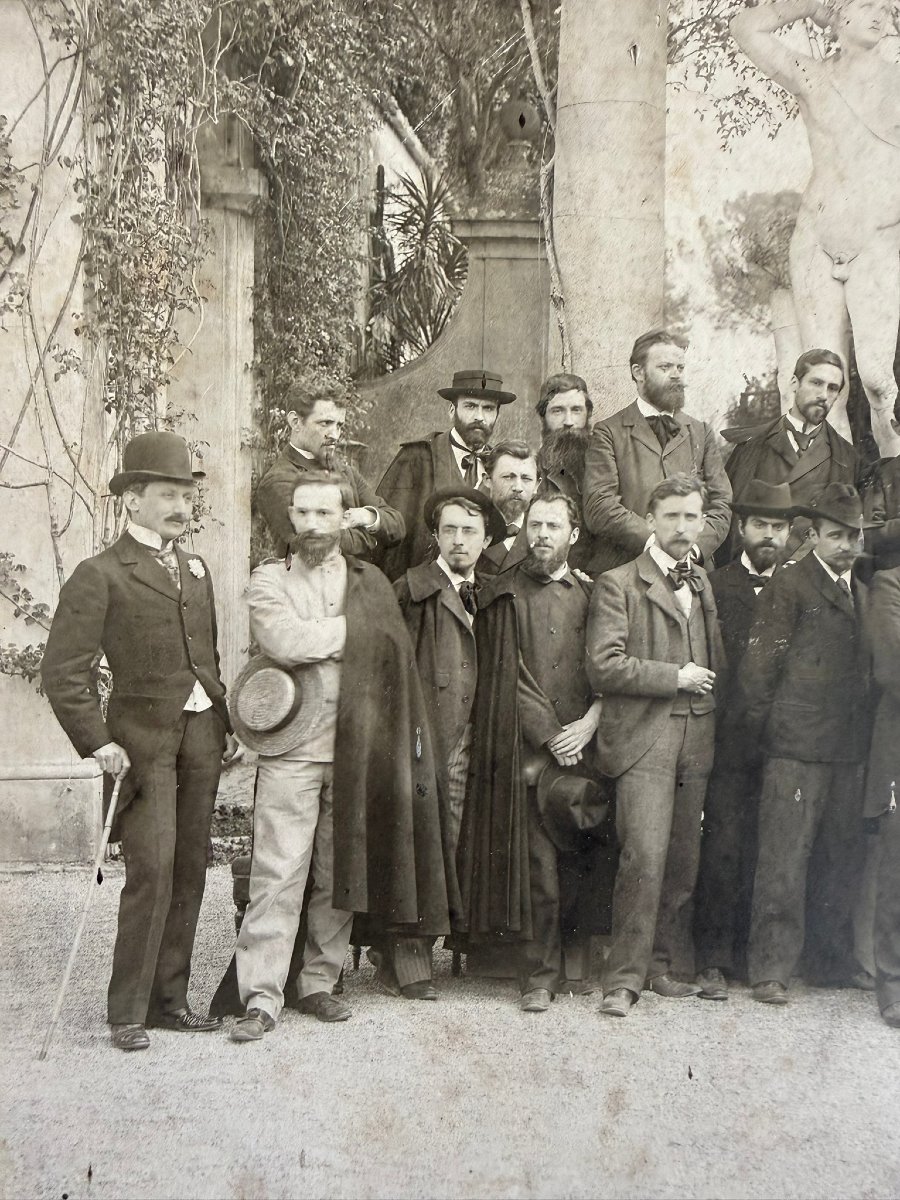 Photographie Historique (c. 1898) – Les Pensionnaires de la Villa Médicis par Henri LE LIEURE-photo-3