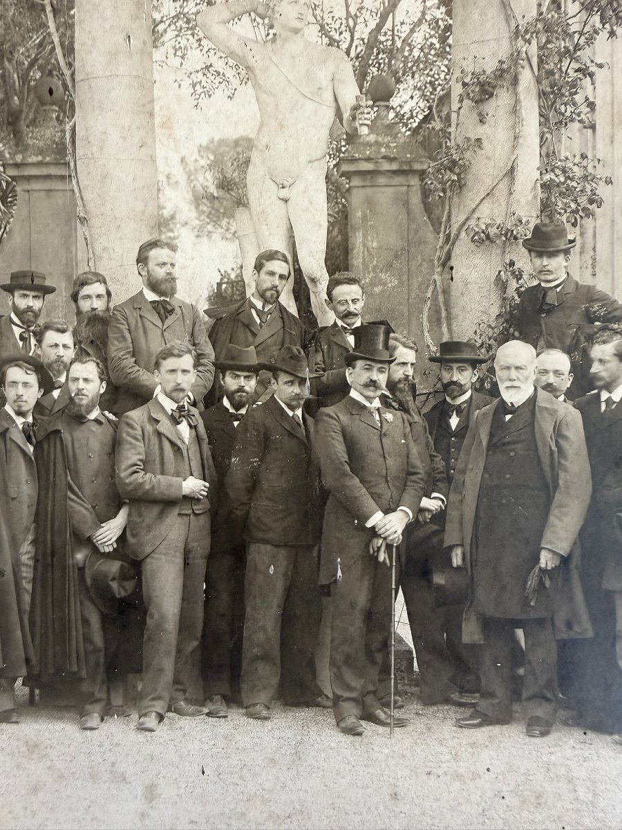 Photographie Historique (c. 1898) – Les Pensionnaires de la Villa Médicis par Henri LE LIEURE-photo-4
