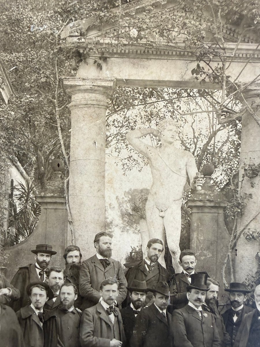 Photographie Historique (c. 1898) – Les Pensionnaires de la Villa Médicis par Henri LE LIEURE-photo-2
